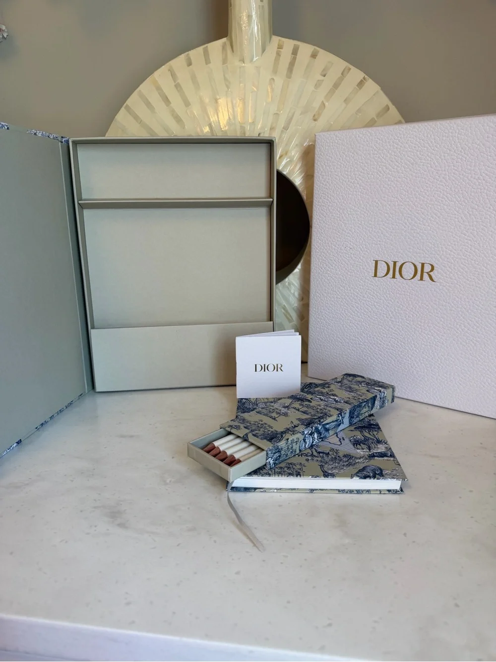 Dior Beauty GWP NIB Gorgeous Luxury Notebook and Pencil Set in Box